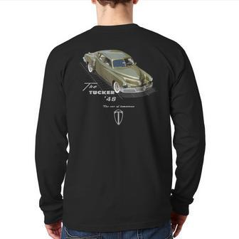 Tucker 48 American Classic Car Legend Back Print Long Sleeve T-shirt | Mazezy