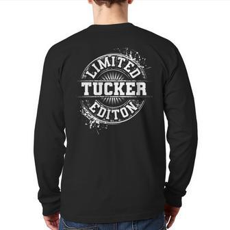 Tucker Surname Family Tree Birthday Reunion Idea Back Print Long Sleeve T-shirt | Mazezy