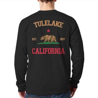 Tulelake California Back Print Long Sleeve T-shirt | Mazezy