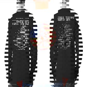 Tunnel To Towers America Flag Inserts Back Print Long Sleeve T-shirt - Thegiftio