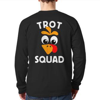Turkey Trot Squad Running Apparel Back Print Long Sleeve T-shirt - Seseable