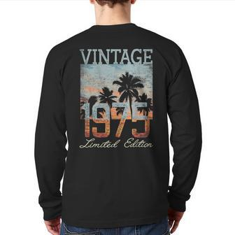 Vintage 1975 Limited Edition 48Th Birthday 48 Year Old Back Print Long Sleeve T-shirt | Mazezy