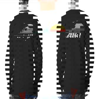 Vintage Ardsley New York Home Pride Illustration Print Back Print Long Sleeve T-shirt | Mazezy