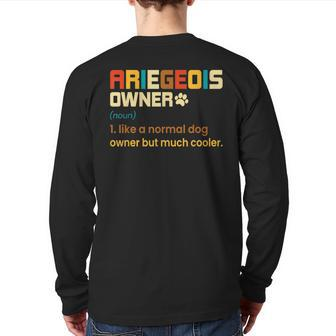 Vintage Ariegeois Lover For Ariegeois Owner Back Print Long Sleeve T-shirt | Mazezy