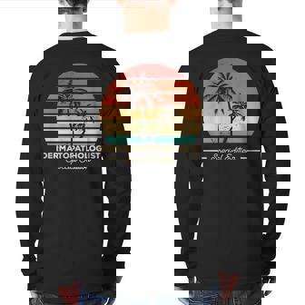 Vintage Dermatopathologist Dermatopathology Back Print Long Sleeve T-shirt | Mazezy