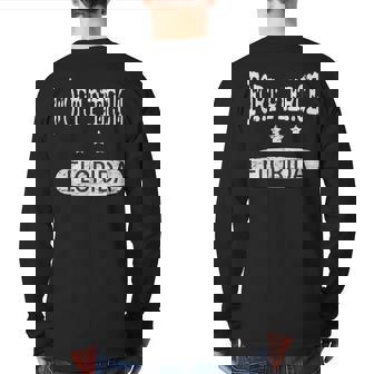 Vintage Fort Pierce Florida Back Print Long Sleeve T-shirt | Mazezy