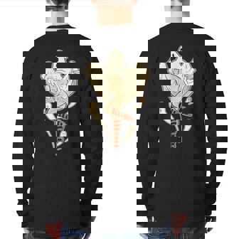 Vintage Gay Halloween Back Print Long Sleeve T-shirt - Thegiftio