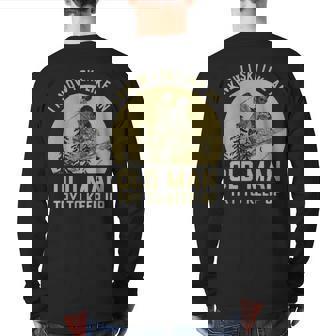 Vintage I Know I Ski Like An Old Man Try To Keep Up Back Print Long Sleeve T-shirt | Mazezy