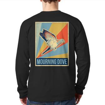 Vintage Mourning Dove T Back Print Long Sleeve T-shirt | Mazezy