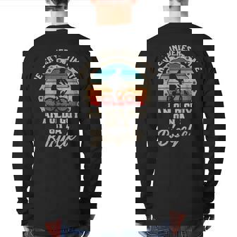 Vintage An Old Guy On A Bicycle Cycling Never Underestimate Back Print Long Sleeve T-shirt | Mazezy