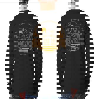 Vintage Orange Cove California State Back Print Long Sleeve T-shirt | Mazezy