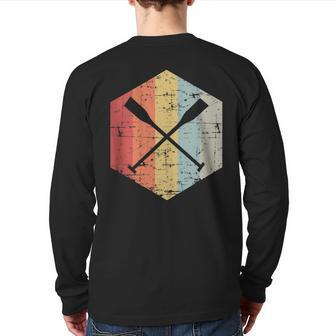 Vintage Rowing Outift I Rowers Crew Back Print Long Sleeve T-shirt | Mazezy