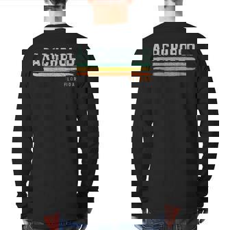Vintage Stripes Archbold Fl Back Print Long Sleeve T-shirt | Mazezy