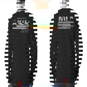 Vintage Stripes Arvilla Nd Back Print Long Sleeve T-shirt | Mazezy