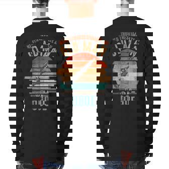 Vintage Never Underestimate An Old Man With An Oboe Back Print Long Sleeve T-shirt | Seseable UK