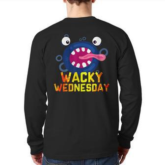 Wacky Wednesday Smiling Monster Back Print Long Sleeve T-shirt - Monsterry AU