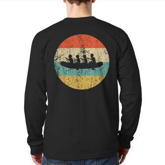 White Water Rafting Vintage Retro Rafters Back Print Long Sleeve T-shirt | Mazezy