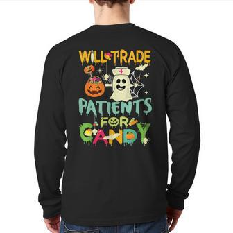 Will Trade Patients For Candy Back Print Long Sleeve T-shirt - Seseable