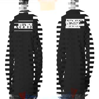 X-Rated Naughty Dirty Adult Humor Sub Dom Back Print Long Sleeve T-shirt | Mazezy