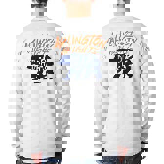 Arlington Heights Bears Football Team Touchdown Retro Back Print Long Sleeve T-shirt | Mazezy