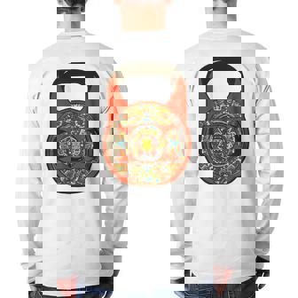 Aztec Culture Kettlebell Back Print Long Sleeve T-shirt | Mazezy