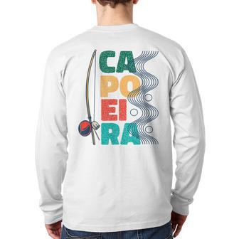 Berimbau Capoeira Music Instrument Brazil Back Print Long Sleeve T-shirt | Mazezy