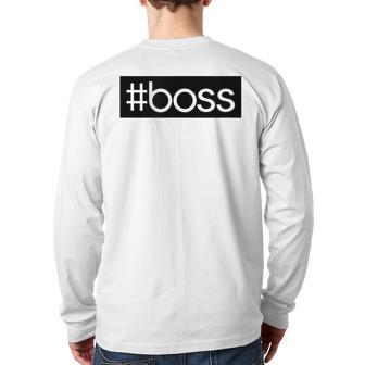 Boss Chief Executive Officer Ceo Back Print Long Sleeve T-shirt | Mazezy