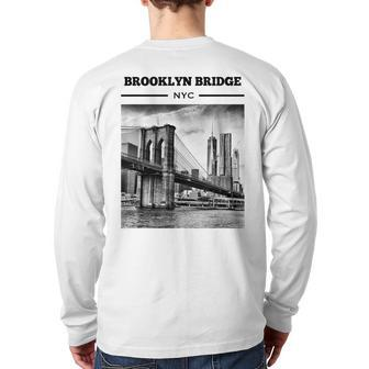 Brooklyn Bridge New York City T Nyc Back Print Long Sleeve T-shirt | Mazezy