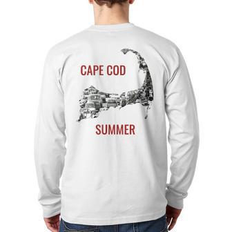Cape Cod Summer Traffic Back Print Long Sleeve T-shirt | Mazezy