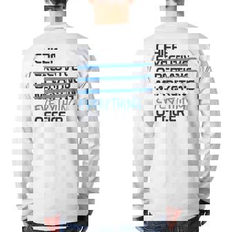 Ceo Chief Everything Officer Entrepreneur Business Back Print Long Sleeve T-shirt | Mazezy