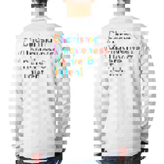 Charisma Uniqueness Nerve & Talent Drag Queen Back Print Long Sleeve T-shirt | Mazezy