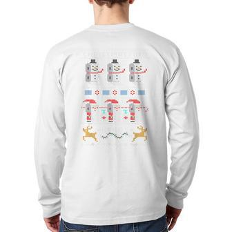 Christmas 2020 Ugly Sweater Toilet Paper Back Print Long Sleeve T-shirt | Mazezy