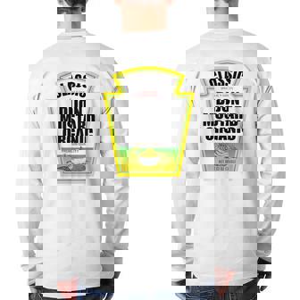 Dijon Mustard Condiment Group Halloween Costume Adult Kid Back Print Long Sleeve T-shirt - Thegiftio