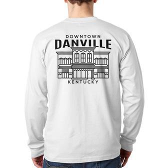 Downtown Danville Ky Back Print Long Sleeve T-shirt | Mazezy
