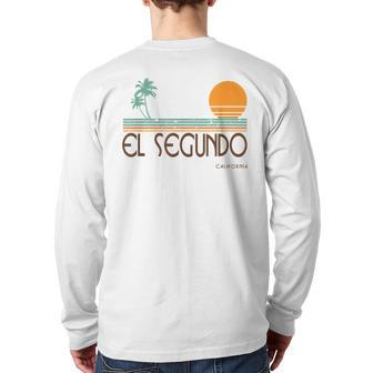 El Segundo California Surf Light Back Print Long Sleeve T-shirt | Mazezy