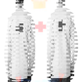 Emergency Medicine Lifeguards Shallow End Of Gene Pool Back Print Long Sleeve T-shirt | Mazezy