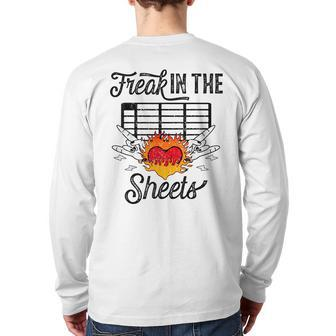Quality Assurance Analysts Freak In The Sheets Back Print Long Sleeve T-shirt | Mazezy