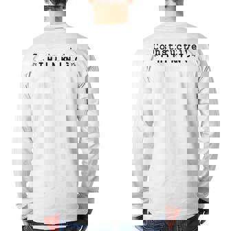 Genius At Work Alternate Colors Back Print Long Sleeve T-shirt | Mazezy