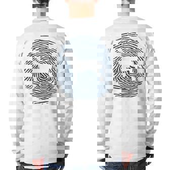 Hamiltonstovare Dna Fingerprint I Dog Hamiltonstovare Back Print Long Sleeve T-shirt | Mazezy