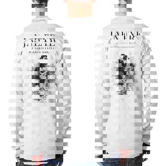 Jane Eyre Charlotte Bronte Cover Title Page Back Print Long Sleeve T-shirt | Mazezy