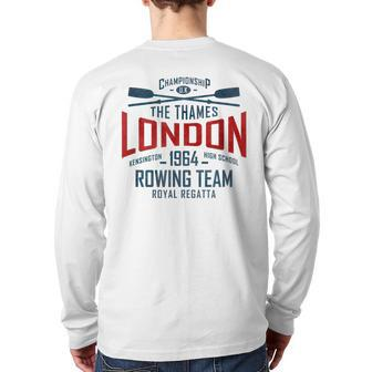 London Royal Regatta Rowing Team Back Print Long Sleeve T-shirt | Mazezy