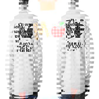 M De Maestra Leopard Apple Red Plain Back Print Long Sleeve T-shirt | Mazezy