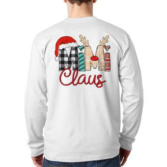 Mimi Claus Reindeer Christmas Back Print Long Sleeve T-shirt - Seseable