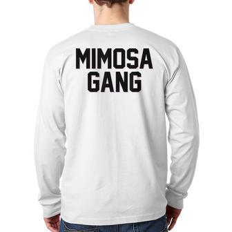 Mimosa Gang Champagne Back Print Long Sleeve T-shirt | Mazezy DE
