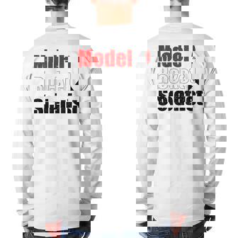 Model Rocket Scientist Rocketry Hobby Back Print Long Sleeve T-shirt | Mazezy