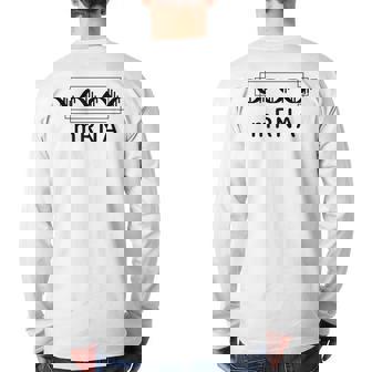 Mrna Messenger Rna Biotech Molecular Biology Dna Pro Vaccine Back Print Long Sleeve T-shirt | Mazezy