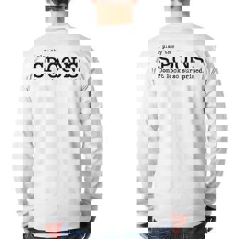 Musical Spoons Percussion I Play The Spoons Back Print Long Sleeve T-shirt | Mazezy