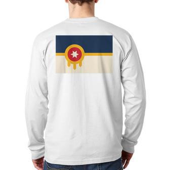 New Tulsa Flag A Flag For The People Back Print Long Sleeve T-shirt | Mazezy