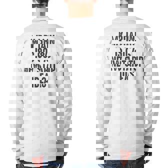 Nu Disco Beats My Brain Is 80 Back Print Long Sleeve T-shirt | Mazezy