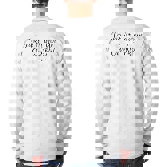 Take It At Your Own Risk Back Print Long Sleeve T-shirt | Mazezy